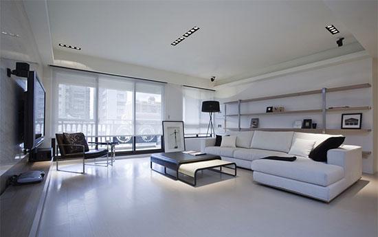 荆州沙市130平黑白简约家装设计