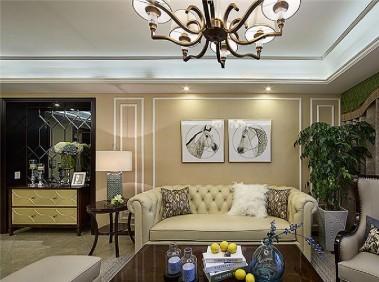 荆州135平美式新古典3居