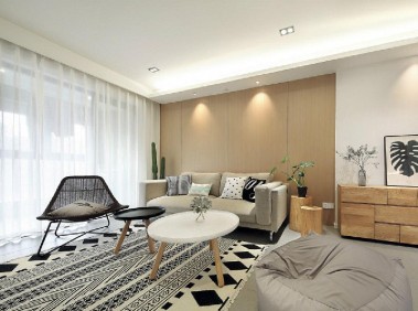 荆州170平北欧混搭复式设计