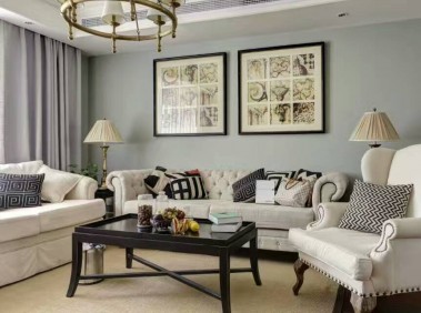 荆州125平简约美式混搭3居