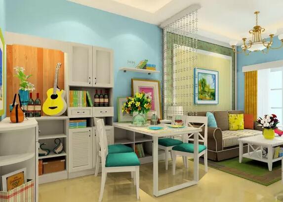 色彩丰富且亮丽清新的韩式装修设计风格