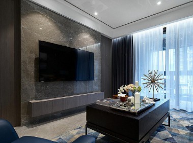 荆州120平现代时尚3居    冷暖色系搭配