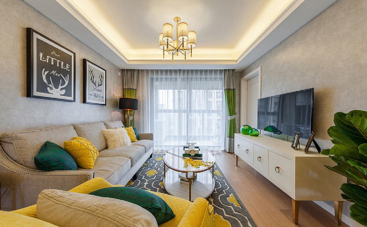 荆州107平美式休闲3居 尽显精致生活