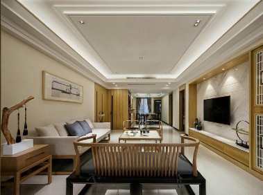 荆州106平新中式舒适3居室   淡雅时尚