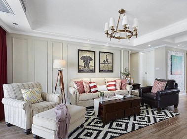 荆州109平美式童话3居   简单随意造型