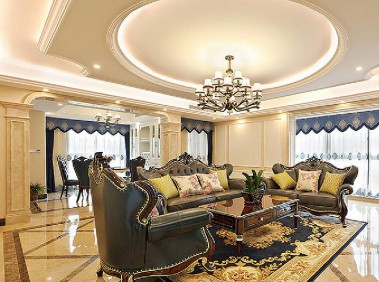 荆州128平现代欧式华丽3居   高贵典雅