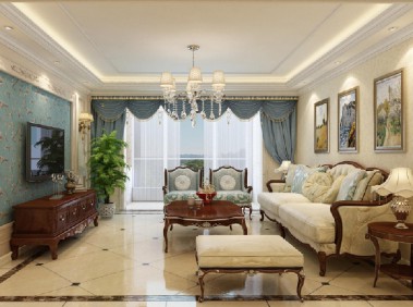 荆州浪漫唯美简欧式三居