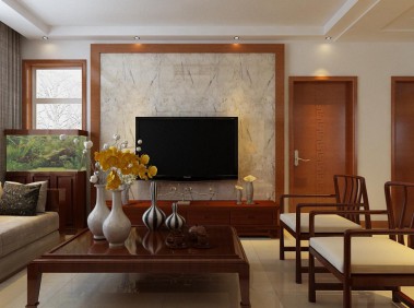 荆州111平中式二居     静雅水墨