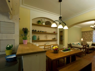 荆州89平淡绿的美式清新