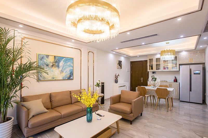 绿地之窗花都国际装修实景验收图。